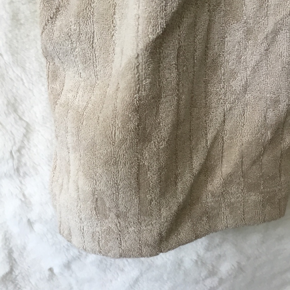 UpWest Beige Collared Half Button-Down Short-Sleeve Top - Picture 11 of 15